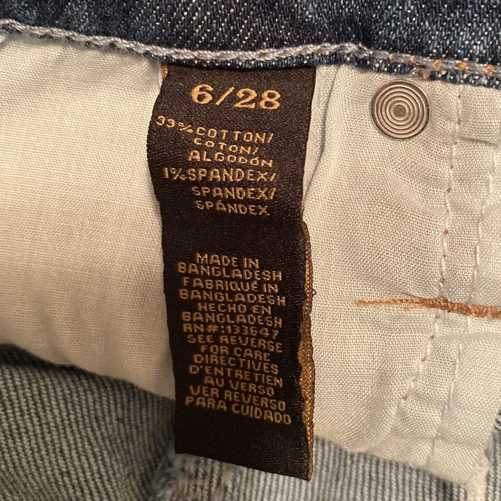 Rachel Roy High-Rise Fray Hem, Distressed Shorts…size 6/28 - Picture 4 of 7